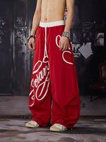 Printed Elastic Waistband Pants 5