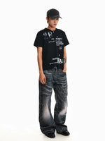 Printed Henley Short Sleeve T-Shirt 4