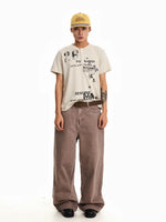 Printed Henley Short Sleeve T-Shirt 5