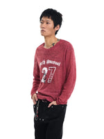 Printed Sheer Mesh Long-Sleeve T-Shirt 2