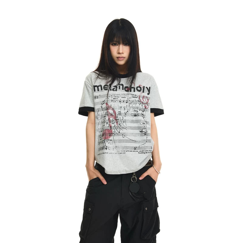 6256949450375,6256949450376,6256949450377,6256949450378, Printed Short-Sleeve T-Shirt