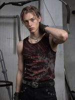 Printed Sleeveless Street Style Vest 2