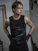 Printed Sleeveless Street Style Vest 4
