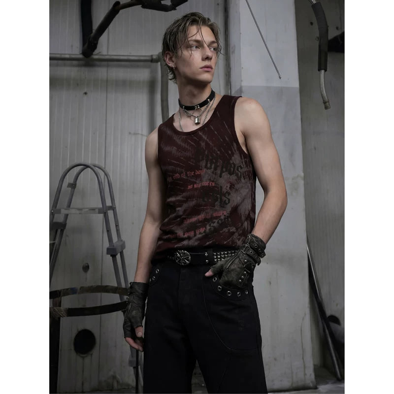 6096082489970,6096082489971,6096082489972, Printed Sleeveless Street Style Vest