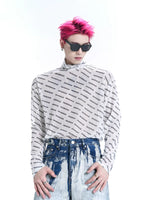 Printed Turtleneck Base Layer T-Shirt 4