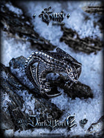 Pterodactyl Titanium Steel Punk Ring 3