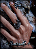 Pterodactyl Titanium Steel Punk Ring 5