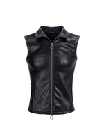 PU Leather Motorcycle Vest 5