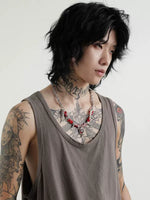 Punk Beaded Statement Necklace 4