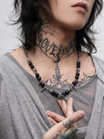 Punk Beaded Studded Necklace 3