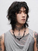 Punk Beaded Studded Necklace 4