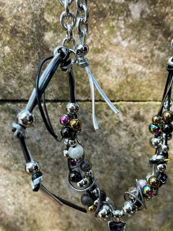 Punk Cross Choker Necklace 3