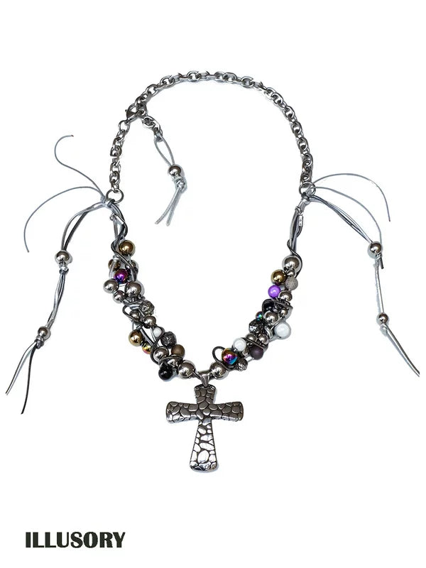 Punk Cross Choker Necklace 5