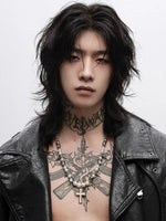 Punk Cross Pearl Necklace 2