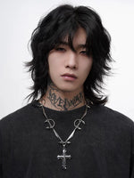 Punk Cross Pendant Necklace 2