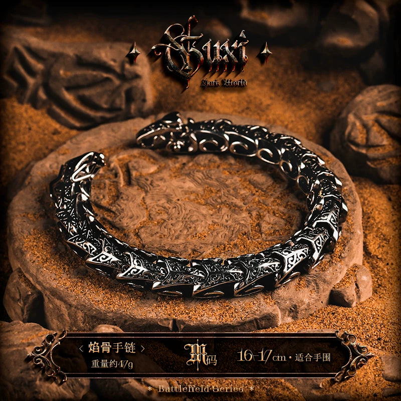 5674245142560, Punk Dragon Bone Bracelet