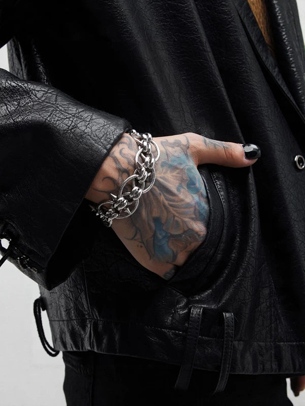 Punk Gothic Chain Bracelet 2