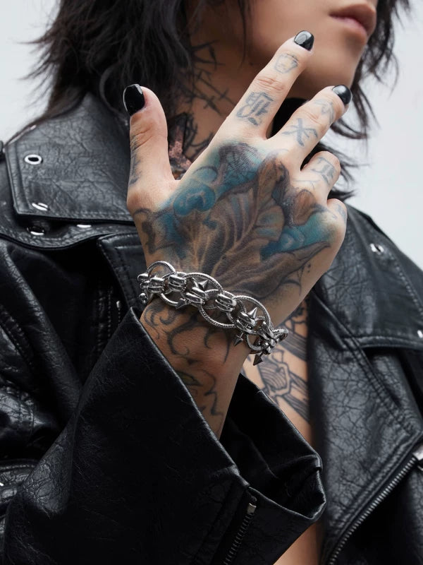 Punk Gothic Chain Bracelet 4