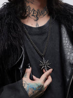 Punk Gothic Cross Pendant Necklace 1