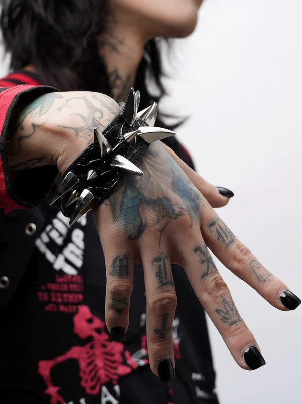 Punk Gothic Rivet Spike Bracelet 1