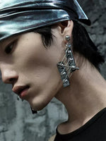 Punk Handmade Leather Dangle Earrings 3