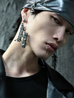 Punk Handmade Leather Dangle Earrings 4