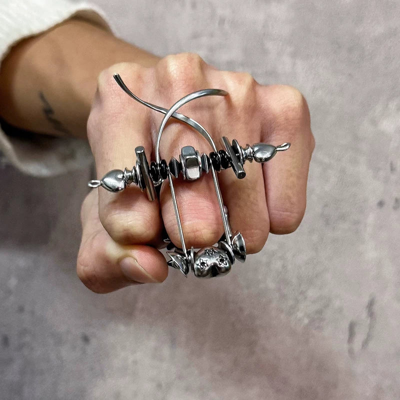 5754947693473, Punk Mechanical Adjustable Ring