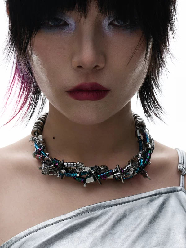 Punk Mechanical Choker Necklace 1