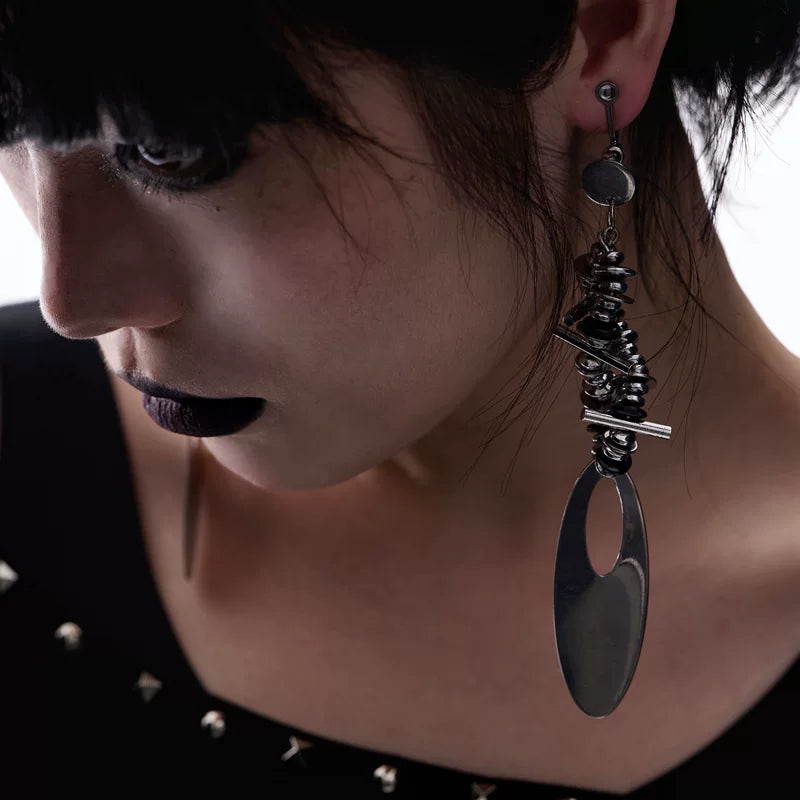 5291127525227, Punk Mechanical Clip-On Earrings