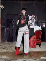 Punk Rock Graphic Lips Crew Neck T-Shirt 4