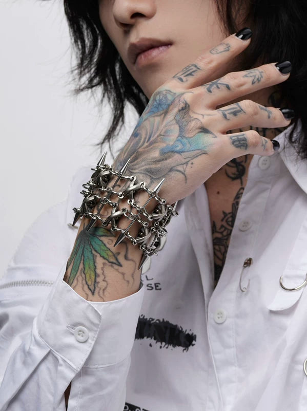Punk Spiked Chain Bracelet 3