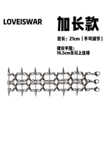 5921251259462, Punk Spiked Chain Bracelet