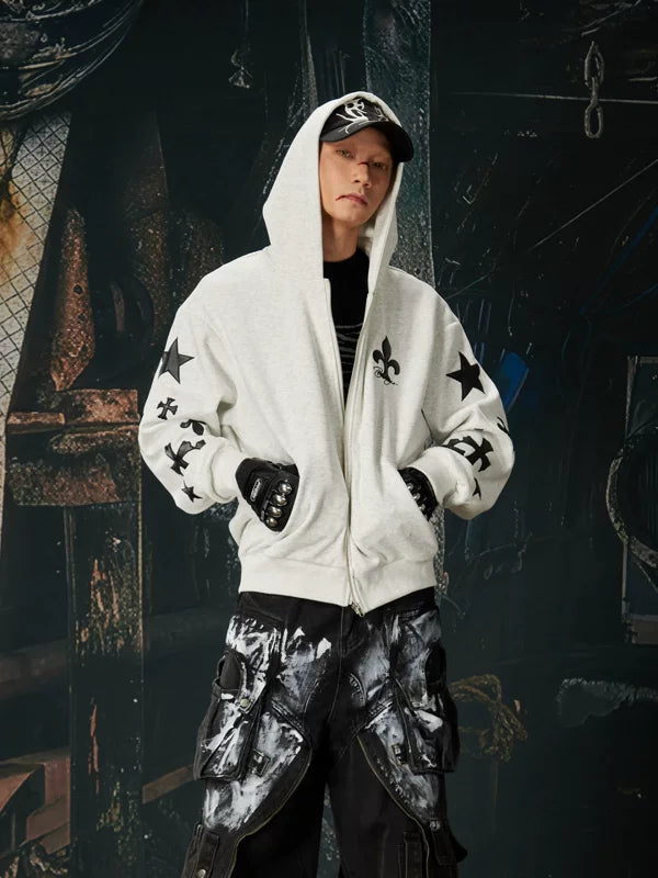 Punk Street Zip-Up Graphic Hoodie Jacket 1