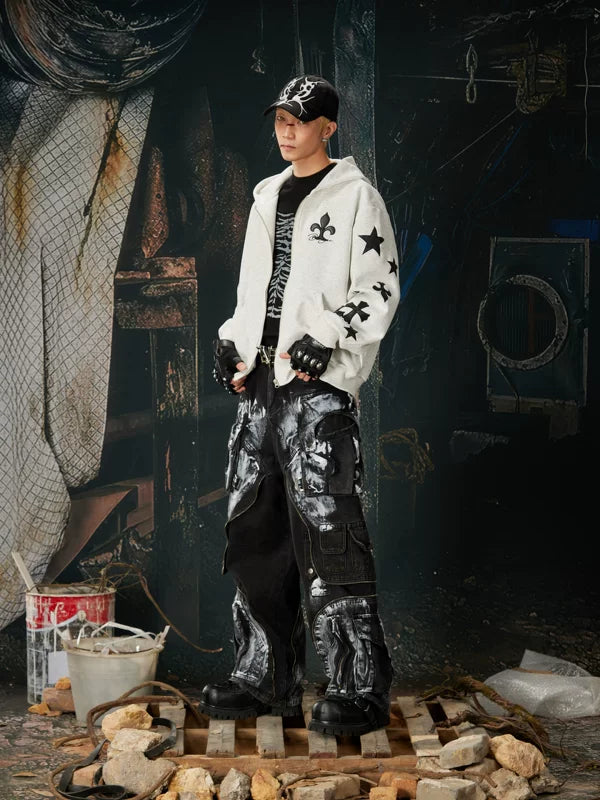 Punk Street Zip-Up Graphic Hoodie Jacket 4