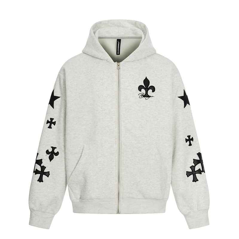 6026384284948,6026384284949,6026384284950,6026384284951, Punk Street Zip-Up Graphic Hoodie Jacket