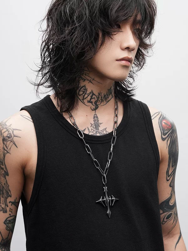 Punk Style Cross Chain Necklace 3