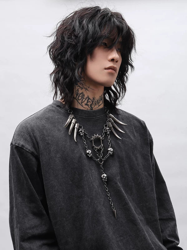 Punk Tribal Chain Necklace 1