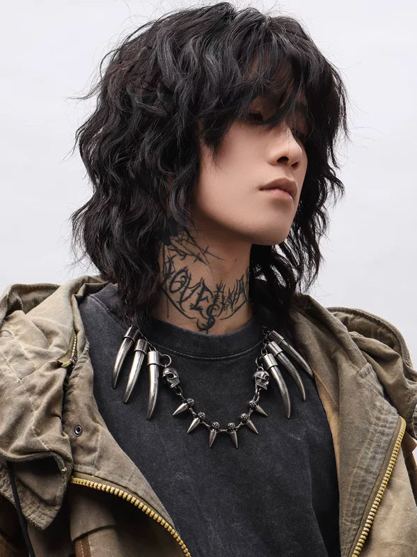 Punk Tribal Spike Necklace 1