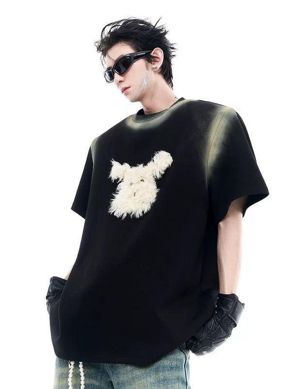 Puppy Graphic Oversized T-Shirt