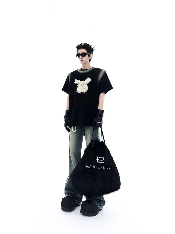 Puppy Graphic Oversized T-Shirt 4