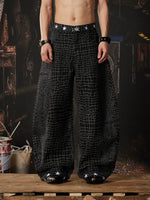 Python Pattern Wide Leg Blade Pants 1