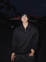 Quarter-Zip Sweatshirt With Metal Ring Detail 4