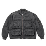 6097714843194,6097714843195,6097714843196,6097714843197, Quilted Bomber Jacket with Multiple Pockets
