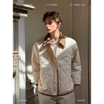Quilted Cotton Jacket with Contrast Collar 1