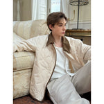 Quilted Cotton Jacket with Contrast Collar 3