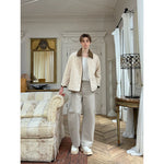 Quilted Cotton Jacket with Contrast Collar 5