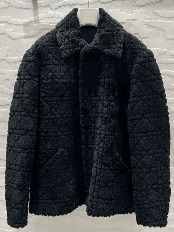 Quilted Sheepskin Winter Coat 1