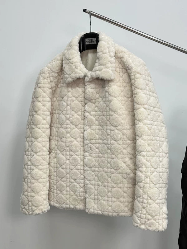 Quilted Sheepskin Winter Coat 2