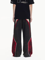 Racing Double-Waist Wide-Leg Sweatpants 3