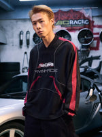 Racing Embroidered Color-Blocked Long-Sleeve T-Shirt 4